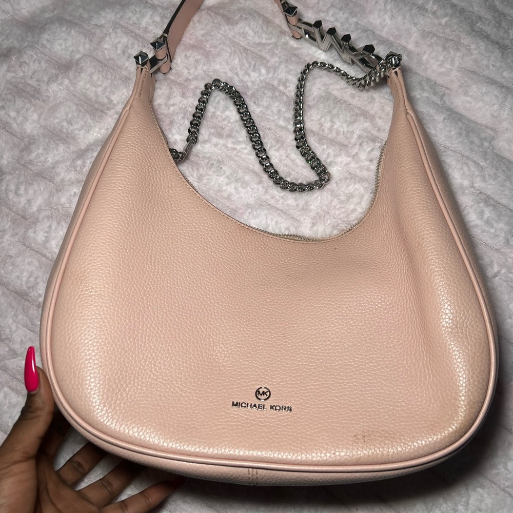 Michael Kors Blush Leather Shoulder Bag